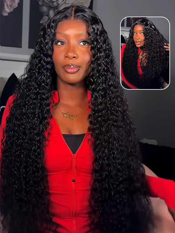 Ready to Go Glueless 7×6 Lace Wig Water Wave Human Hair Wig Pre Plucked - sterlyhair