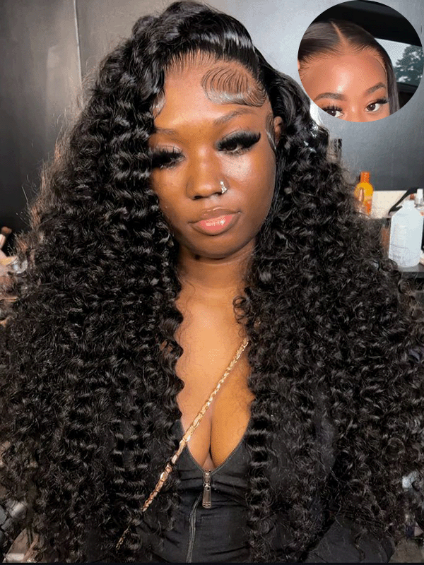 Raw Hair Wig | Real HD Lace Full Frontal Wig Undetactable HD Lace Deep Wave Human Hair Wig - sterlyhair