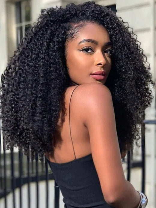 Sterly 250% High Density 13×6 Kinky Curly Human Hair Wig Super Thick Double Drawn Wig - sterlyhair
