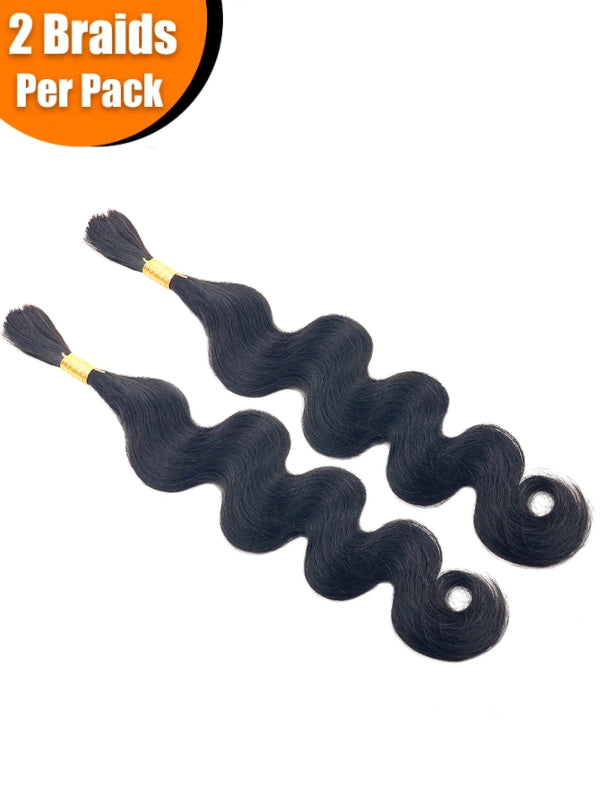 Sterly Body Wave Bulk Human Hair For Braiding No Weft 100g (1 Pack-2 Bundle 50g) - sterlyhair