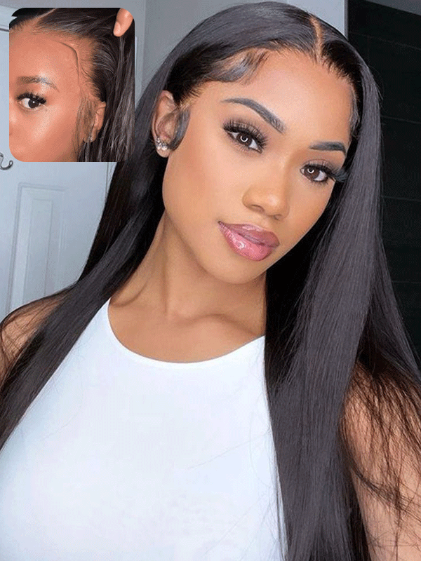 Sterly Glueless 13x6 HD Lace Wig Affordable Long Straight Lace Front Wigs Human Hair - sterlyhair