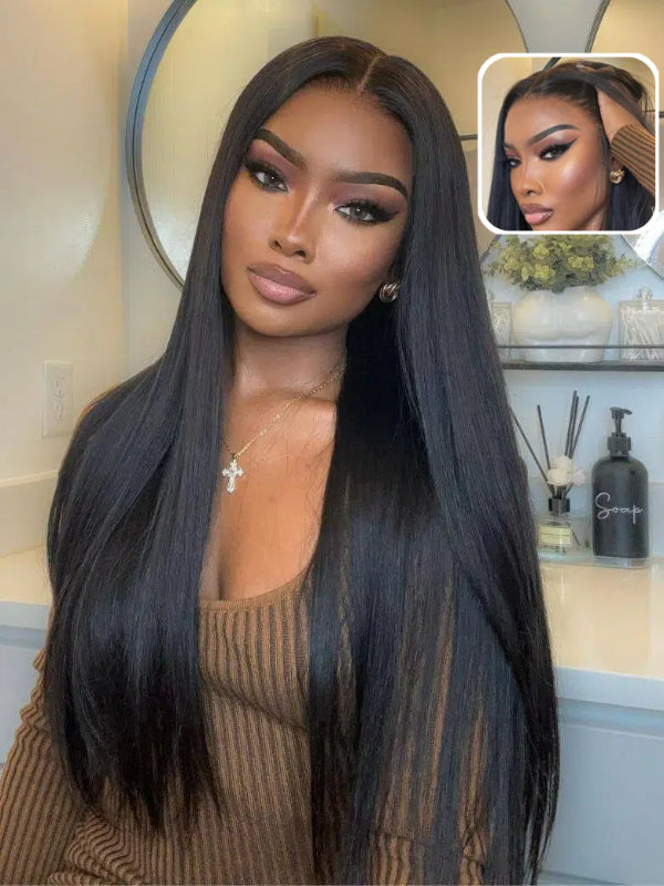 Sterly Glueless 13x6 HD Lace Wig Affordable Long Straight Lace Front Wigs Human Hair