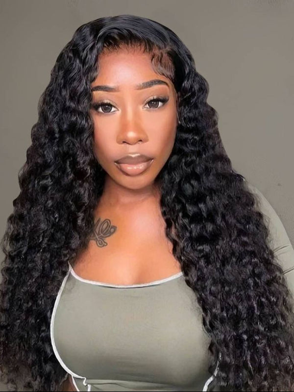 Sterly Glueless 13x6 Loose Deep Wave Wig HD Lace Frontal Wigs 100% Human Hair Wigs - sterlyhair