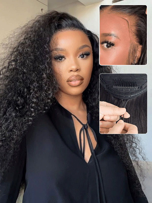 Sterly Glueless 13x6 Water Wave Wig HD Lace Frontal Wigs 100% Human Hair Wigs - sterlyhair