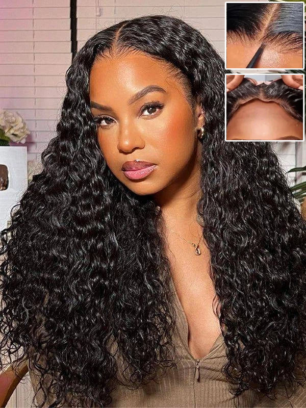 Sterly Glueless 13x6 Water Wave Wig HD Lace Frontal Wigs 100% Human Hair Wigs - sterlyhair