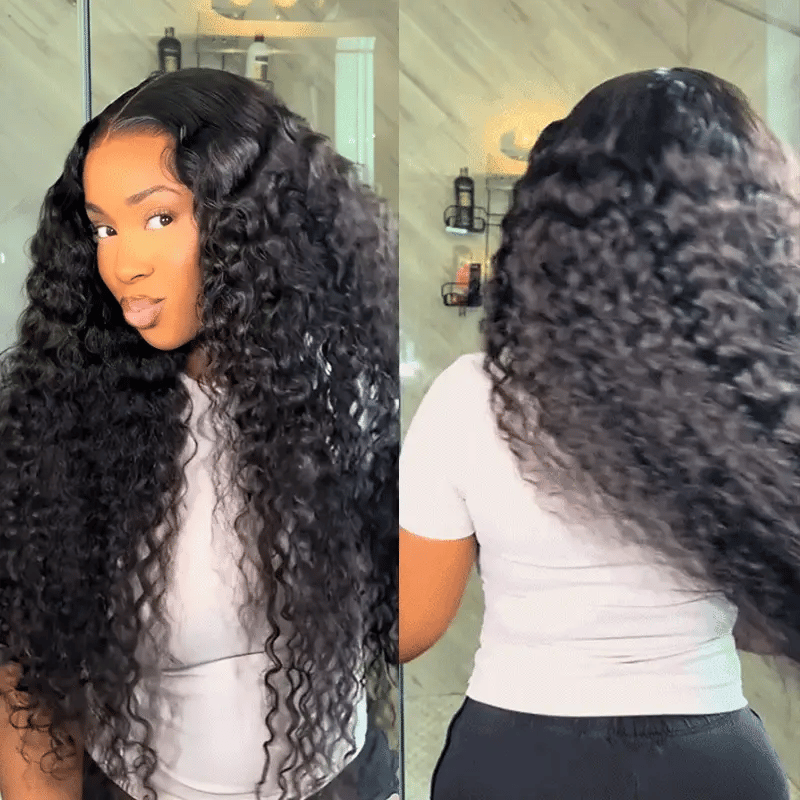 Sterly Glueless HD 13x6 Curly Lace Front Wigs Affordable Transparent Lace Human Hair Wigs