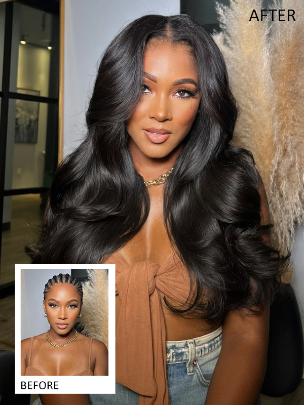 Sterly Hair Body Wave Feather Crochet Human Hair Extension Human Hair - sterlyhair