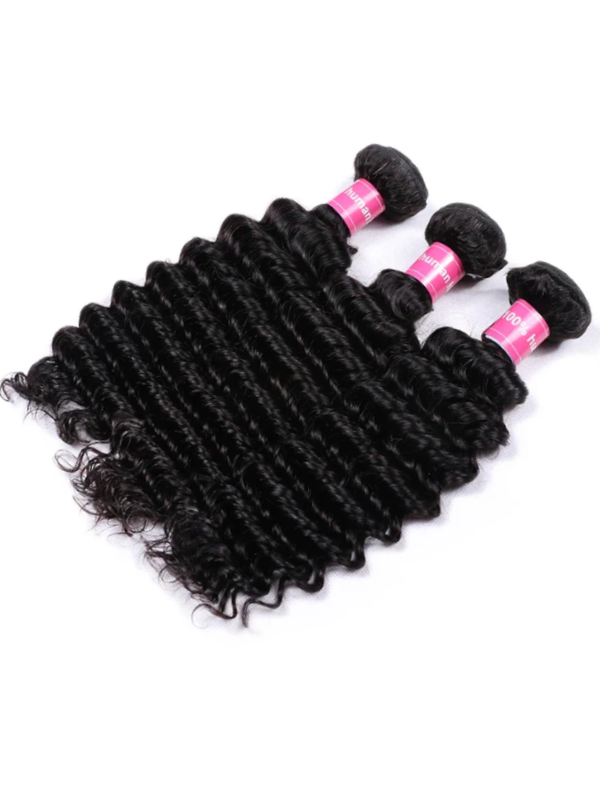 Sterly Hair Brazilian Virgin Hair 3 Bundles / 4 Bundles Deep Wave Bundles Human Hair Extensions - sterlyhair