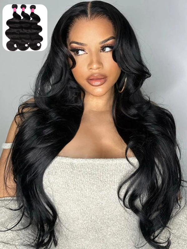 Extensions de cheveux brésiliens vierges Body Wave Sterly Hair, lots de 3 ou 4 