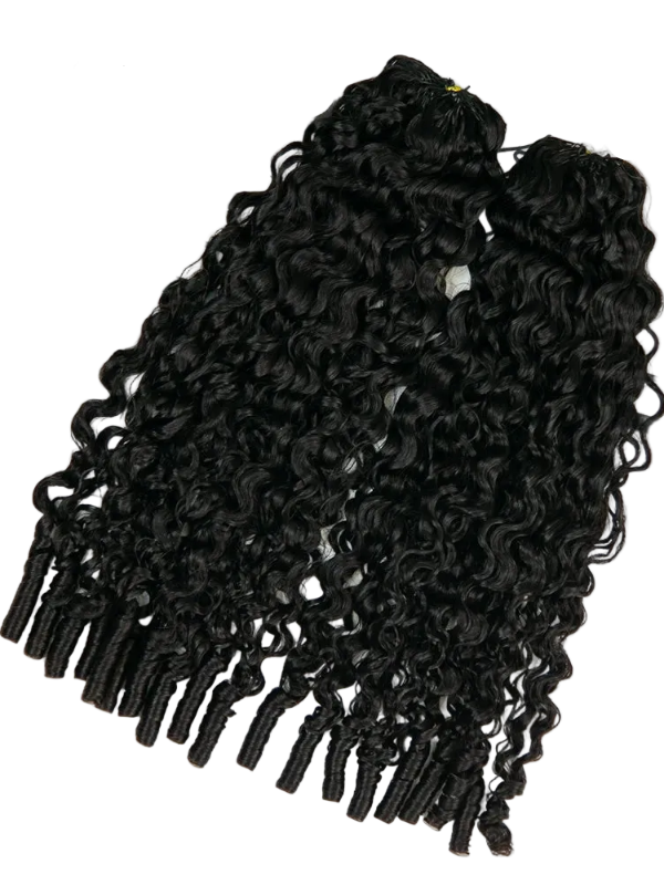 Sterly Hair Burmese Curly Feather Crochet Human Hair Extension Human Hair(1 Pack-2 Bundle 50g)
