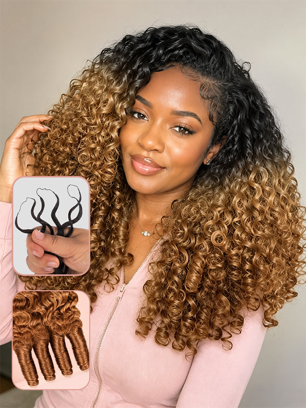Sterly Hair Burmese Curly Feather Crochet Human Hair Extension Human Hair