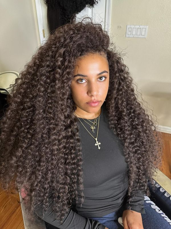Sterly Hair Curly Wave Feather Crochet Hair Afro Kinky Curly Human Hair Extension - sterlyhair