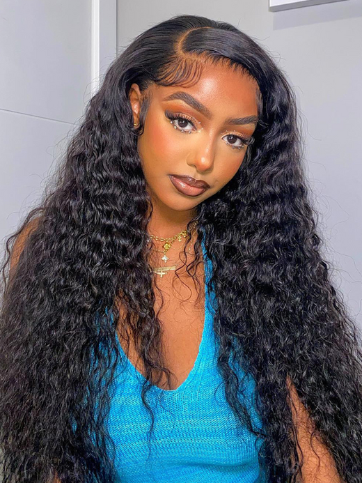 Sterly Hair HD Transparent Lace 13×6 Deep Wave Frontal Human Hair Wigs - sterlyhair