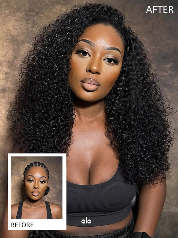 Sterly Hair Curly Wave Feather Crochet Hair Afro Kinky Curly Human Hair Extension - sterlyhair