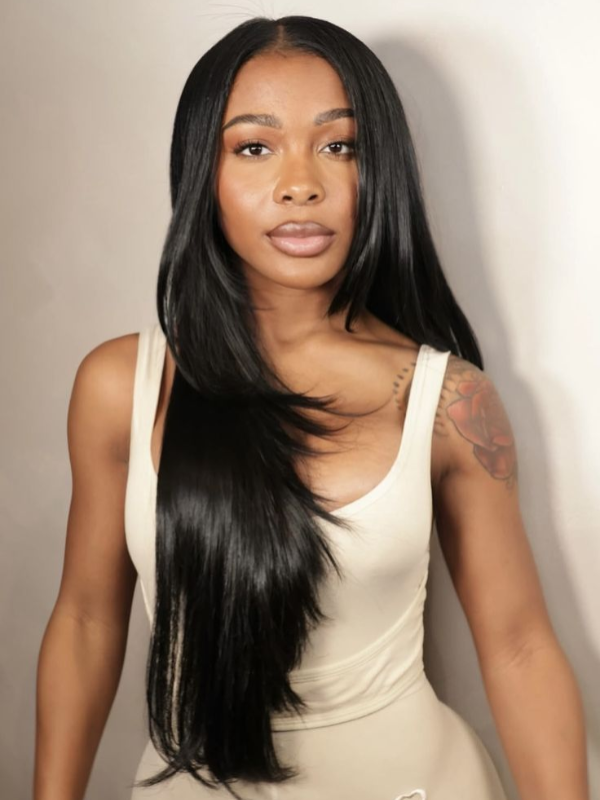 Sterly Hair Silky Straight Feather Crochet Human Hair Extension Human Hair(1 Pack-2 Bundle 50g)