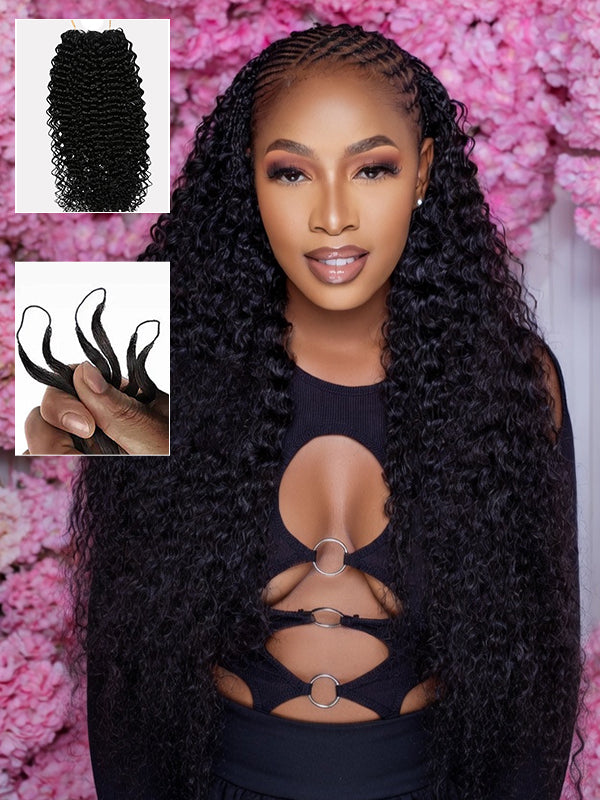 Sterly Hair Water Wave Feather Crochet Human Hair Extension Human Hair - sterlyhair