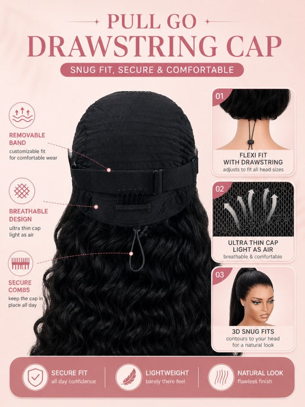 Sterly Yaki Straight Layered Cut Natural Bangs Glueless Lace Human Hair Wig