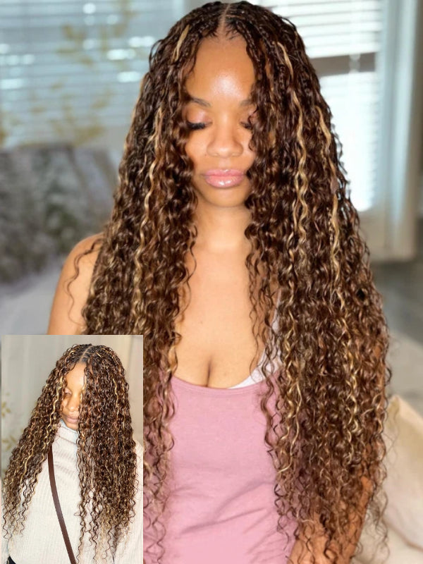 Sterly Human Braiding Hair Water Wave Bulk Human Hair for Braiding No Weft Hair Extensions for Boho Braids 100g/Bundle - sterlyhair