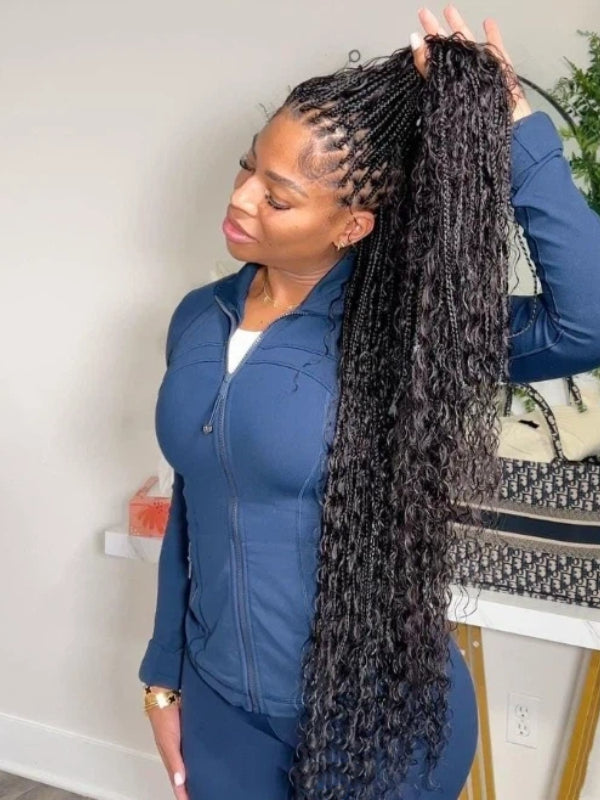 Sterly Human Braiding Hair Water Wave Bulk Human Hair for Braiding No Weft Hair Extensions for Boho Braids 100g/Bundle - sterlyhair