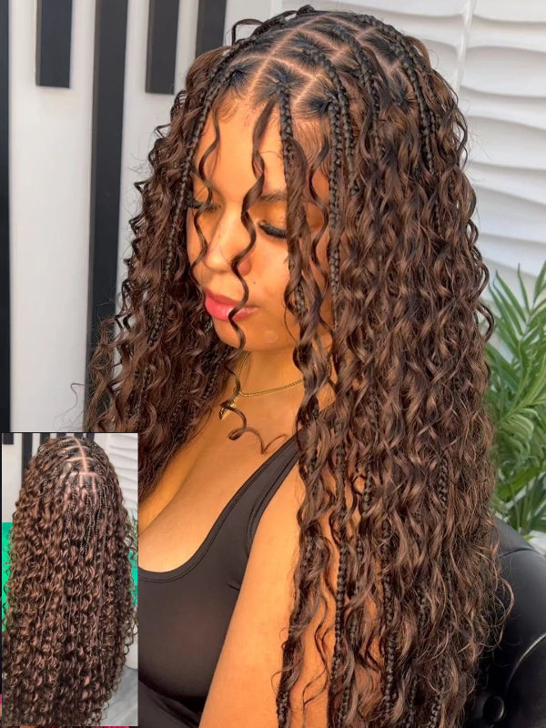 Sterly Human Braiding Hair Water Wave Bulk Human Hair for Braiding No Weft Hair Extensions for Boho Braids 100g/Bundle - sterlyhair