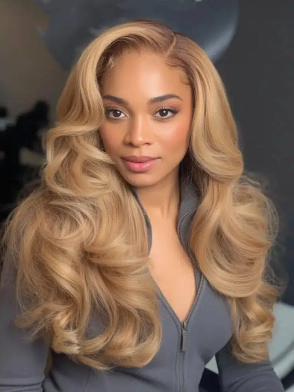 Sterly Ombre T4/27 Lace Wigs Affordable Body Wave Human Hair Wigs - sterlyhair