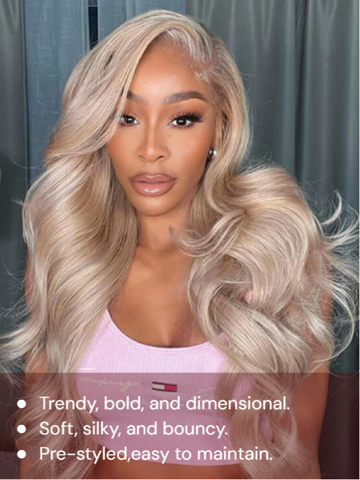 Sterly P18/613 Piano 13×6 Lace Frontal Wig Brown with Blonde Highlights Wig Blonde Magic - sterlyhair