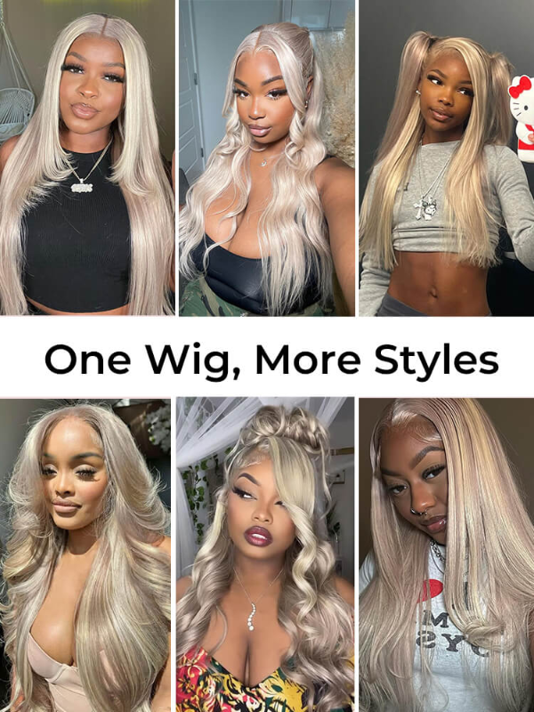 Sterly P18/613 Piano 13×6 Lace Frontal Wig Brown with Blonde Highlights Wig Blonde Magic