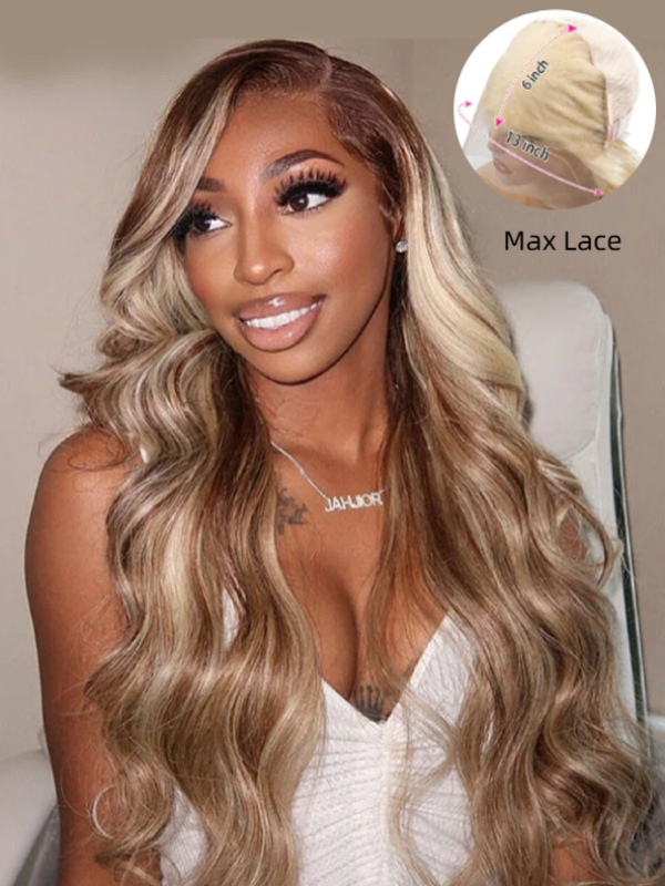 Sterly P4/613 Piano 13×6 Lace Frontal Wig Brown with Blonde Highlights Wig Blonde Magic - sterlyhair