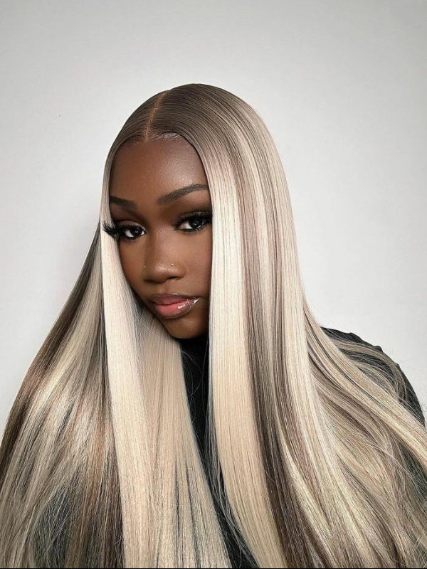 Sterly P6/613 Piano 13×6 Lace Frontal Wig Brown with Blonde Highlights Wig Blonde Magic - sterlyhair