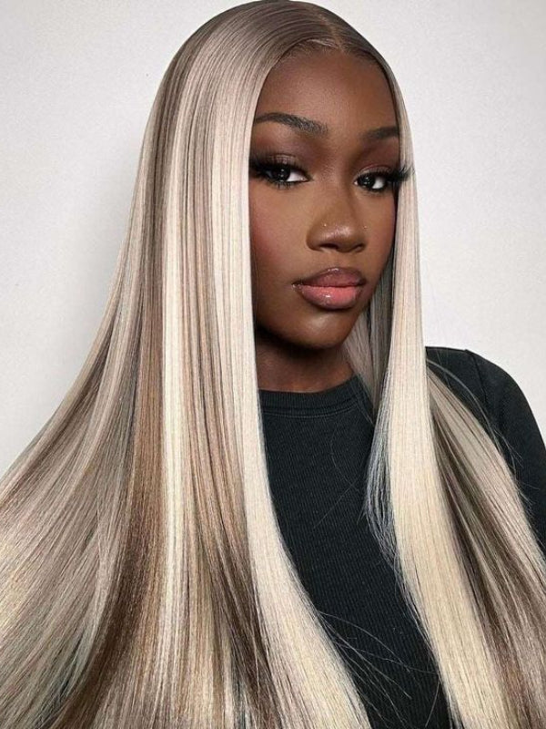 Sterly P6/613 Piano 13×6 Lace Frontal Wig Brown with Blonde Highlights Wig Blonde Magic - sterlyhair