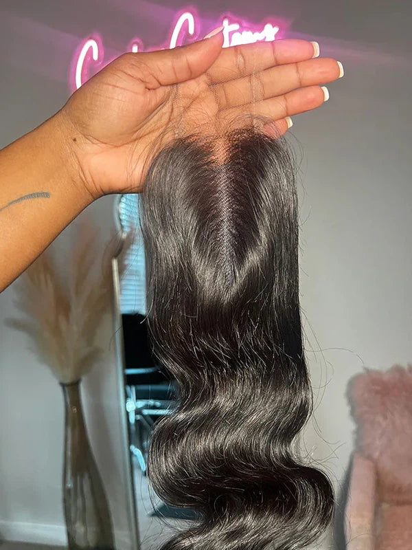 Sterly Raw Hair Invisible HD Lace Closure Human Hair Natural Color 2×6 HD Lace Closure - sterlyhair