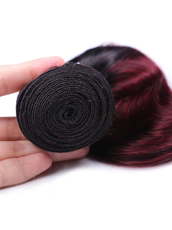Sterly T1B/99j Colored Ombre Body Wave Bundles Human Hair Weave - sterlyhair