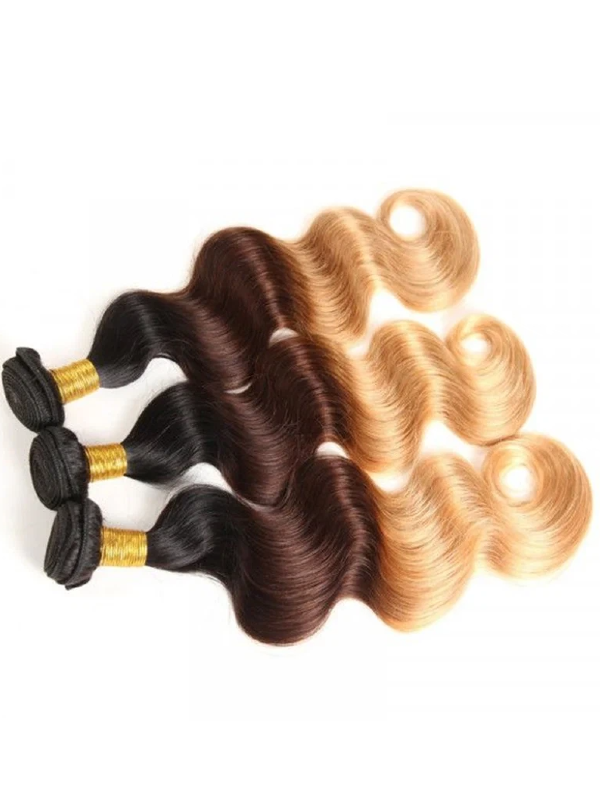 Sterly T1B/T4/27 Colored Ombre Body Wave Bundles Human Hair Weave - sterlyhair