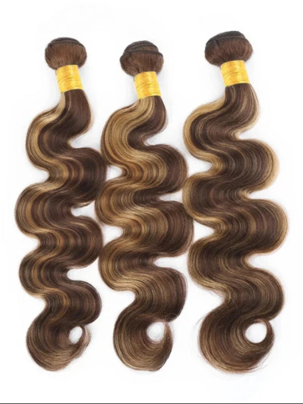 Sterly T4/P4/27 Highlight Body Wave Bundles Human Hair Bundles 3/4 PCS Bundle Deals Hair Extensions - sterlyhair