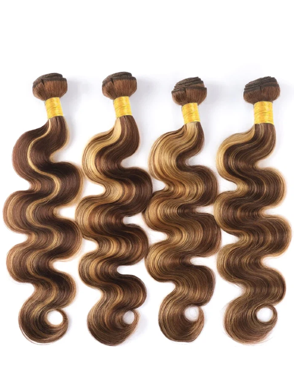 Sterly T4/P4/27 Highlight Body Wave Bundles Human Hair Bundles 3/4 PCS Bundle Deals Hair Extensions - sterlyhair