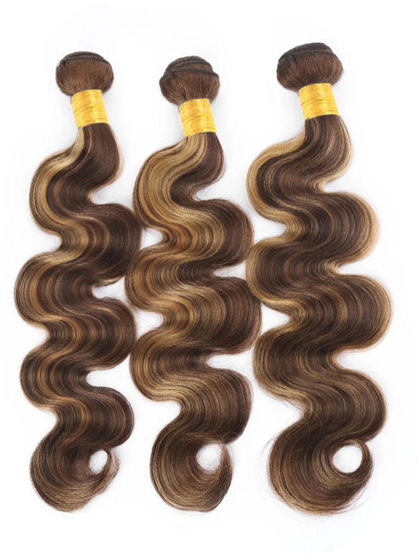 Sterly T4/P4/27 Highlight Body Wave Bundles Human Hair Bundles 3/4 PCS Bundle Deals Hair Extensions - sterlyhair