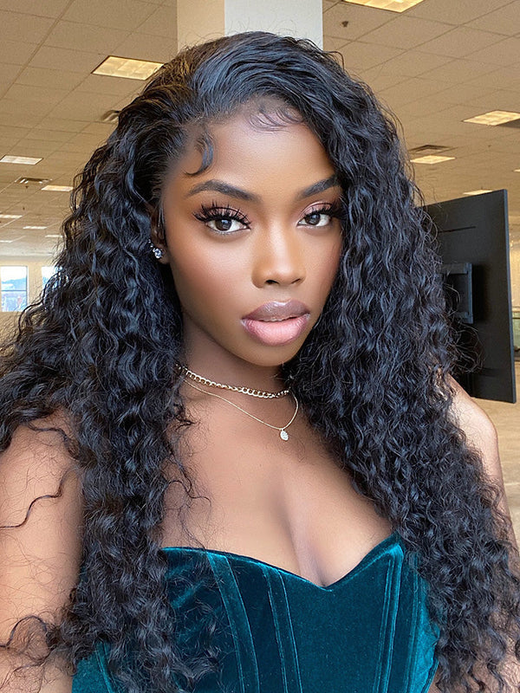 Sterly Undetectable 5x5 HD Transparent Lace Closure Wigs Deep Wave Human Hair Wig - sterlyhair