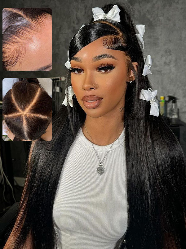 Straight Full Lace Human Hair Wig Sterly 100% Human Hair Wigs 180% Density - sterlyhair
