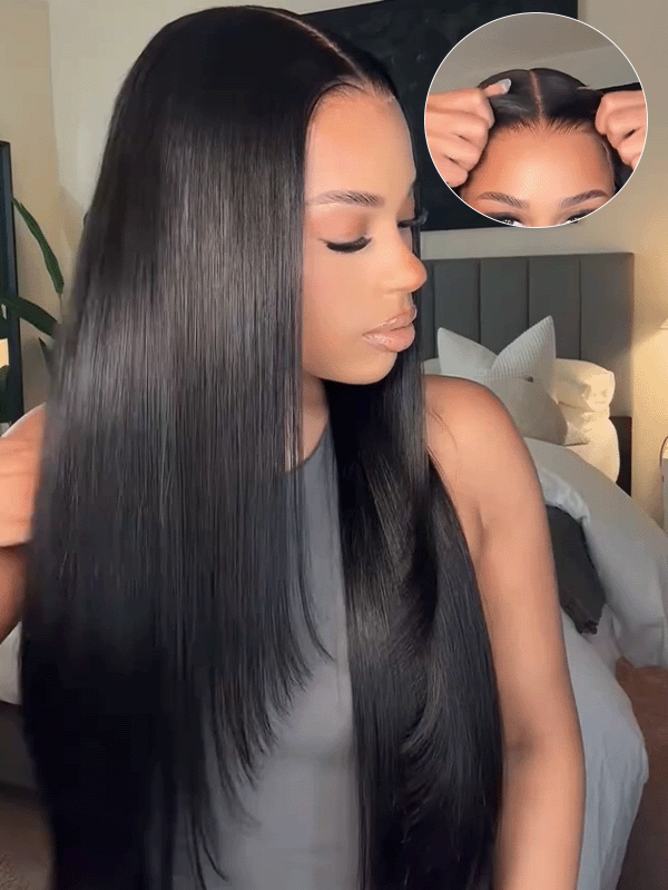 Layered Cut Trendy Jet Black Straight Short Wig Human Hair Wigs Sterly Hair - sterlyhair