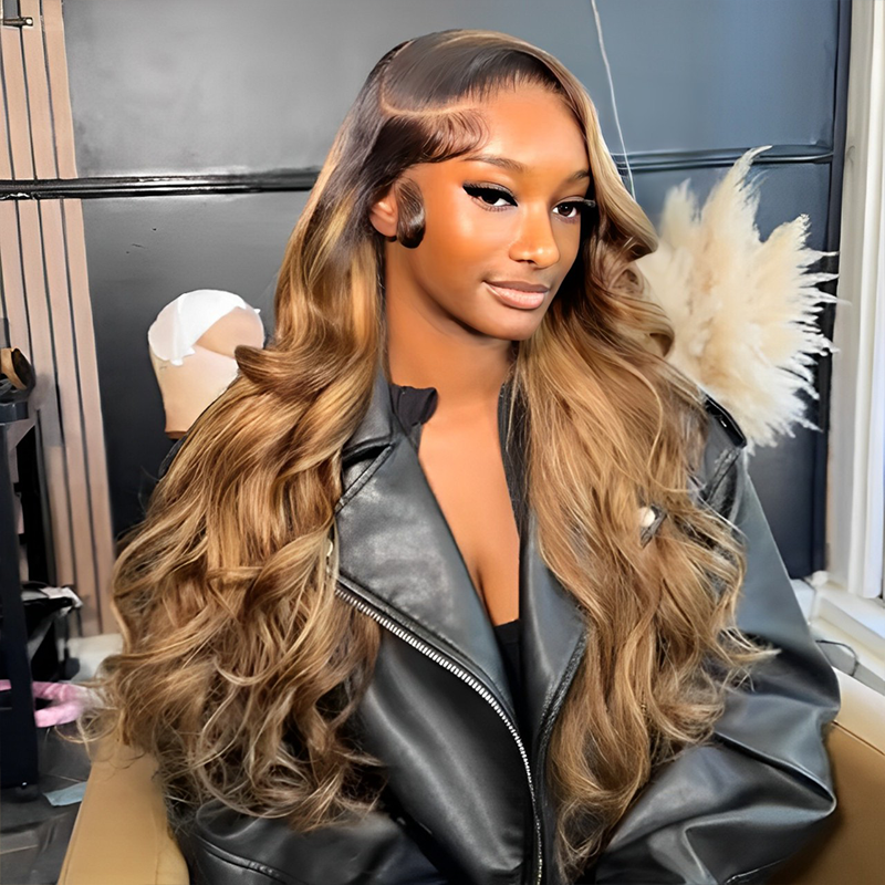 Special Offer | 13×6 Full Lace Black Roots with 4/27 Highlight Wig Body Wave / Straight Human Hair Wig