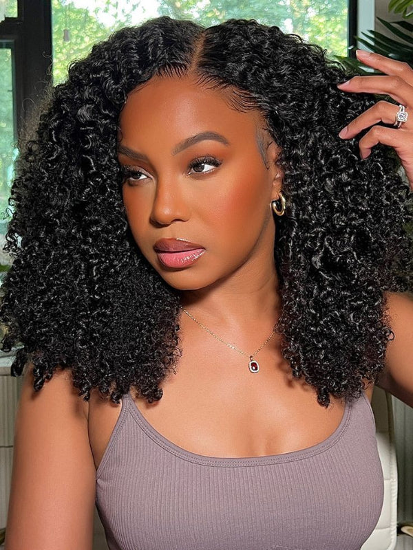 TikTok Hot | Sterly 200% Density Glueless 7×6 Kinky Curly Human Hair Wig