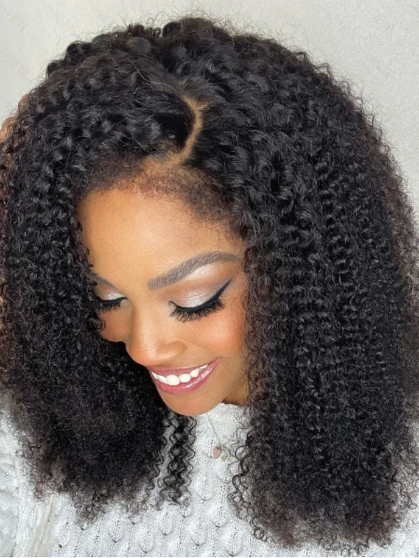 Type 4C Edges Wig | 3c/4a Kinky Curly Glueless 13×6 Lace Human Hair Wigs - sterlyhair