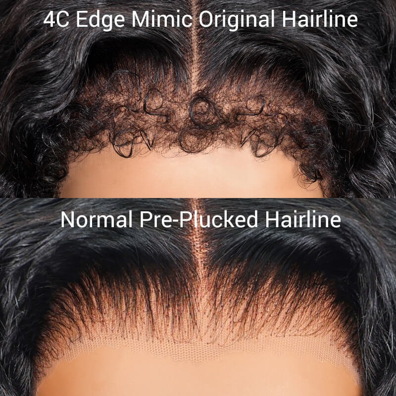 Perruque frontale en dentelle 360° de 16 à 34 pouces, cheveux humains ultra-naturels, densité 180 %