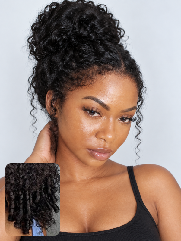 Type 4C Edges Wig | Glueless Burmese Curly 4c Hairline 360 Lace Human Hair Wigs