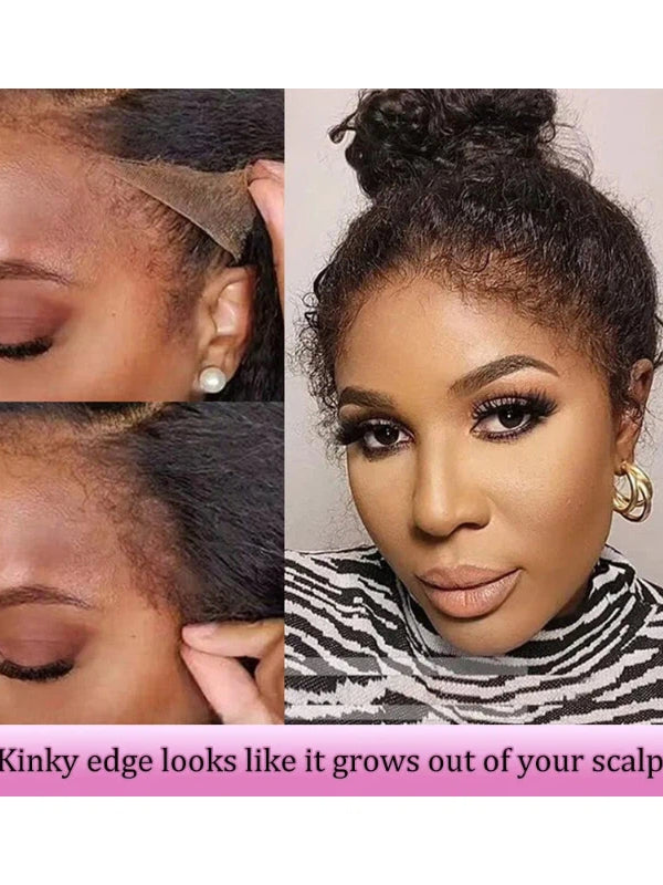 Type 4C Edges Wig | Wear and Go Glueless 7x6/13×6 Curly Human Hair Wigs