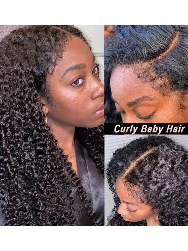 Type 4C Edges Wig | Wear and Go Glueless 7x6/13×6 Curly Human Hair Wigs - sterlyhair