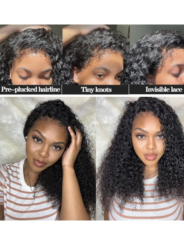 Type 4C Edges Wig | Wear and Go Glueless 7x6/13×6 Curly Human Hair Wigs - sterlyhair