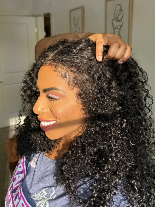 Type 4C Edges Wig | Wear and Go Glueless 7x6/13×6 Curly Human Hair Wigs - sterlyhair