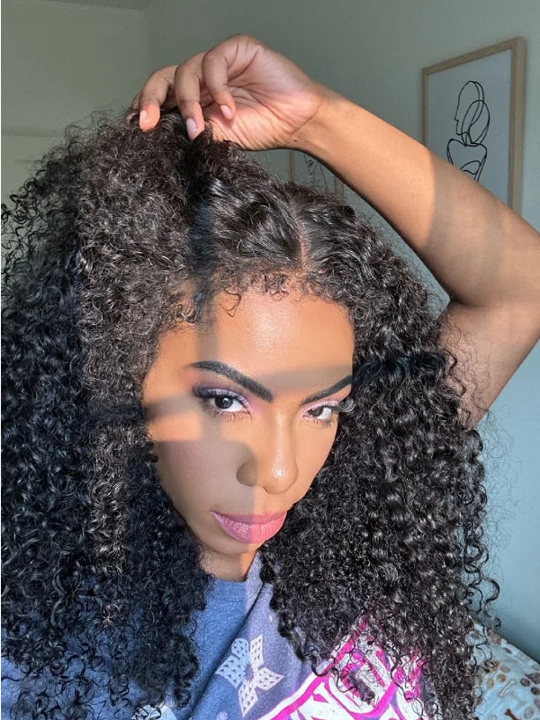 Type 4C Edges Wig | Wear and Go Glueless 7x6/13×6 Curly Human Hair Wigs - sterlyhair