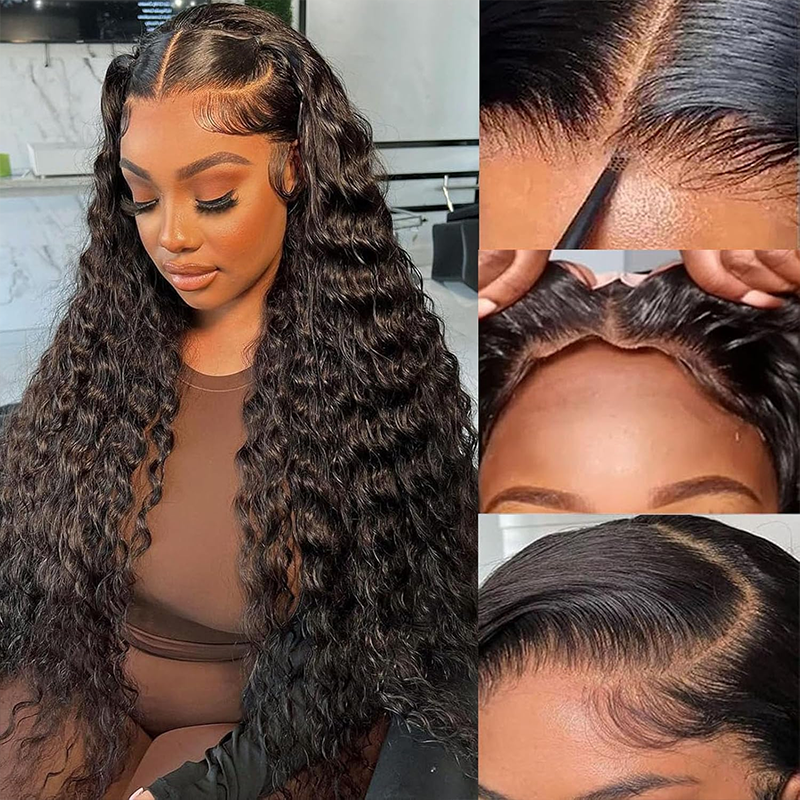 Wear Go 7x6 Water Wave Glueless Wig HD Lace Front Wig With Invisi - Drawstrings - sterlyhair